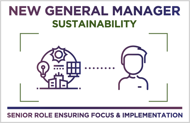 NEW GENERAL MANAGER – SUSTAINABILITY